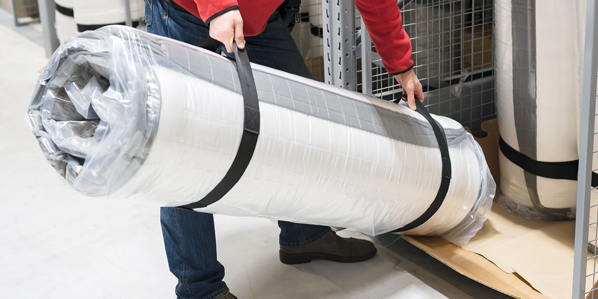 Rolled mattress