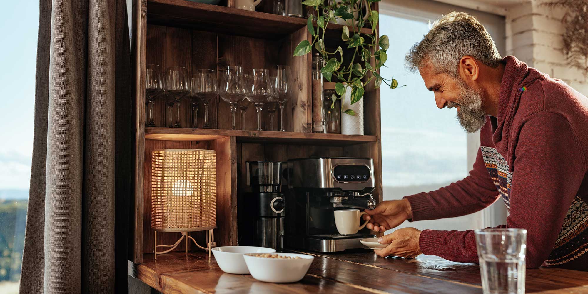 Using coffee machine
