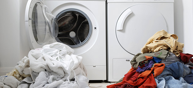 Used washing piles