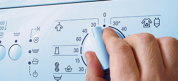 Setting washing machine control